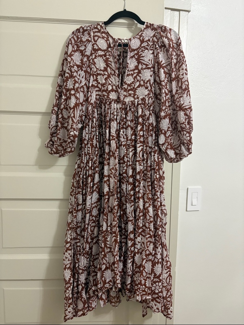 Daughters of India floral midi dress in size xs